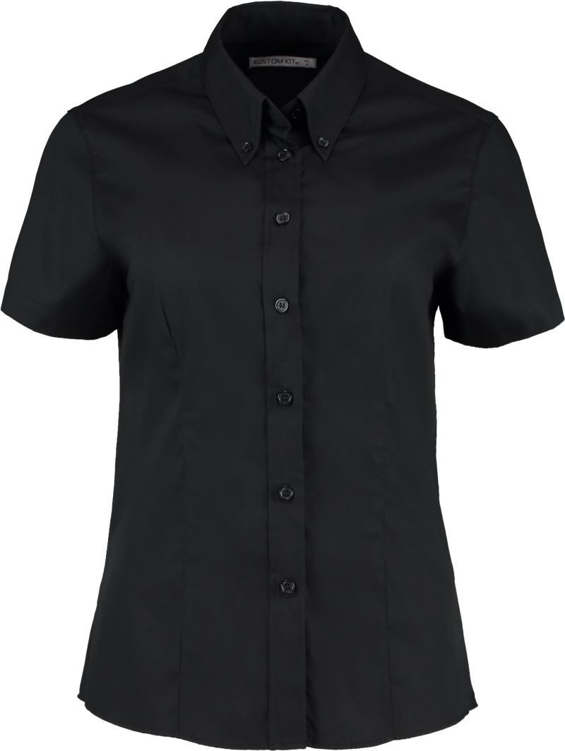 Kustom Kit Oxford Bluse kurzarm KK 701 (26-28) bedrucken