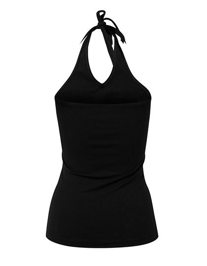 Build Your Brand Ladies´ Neckholder Shirt BY038 bedrucken