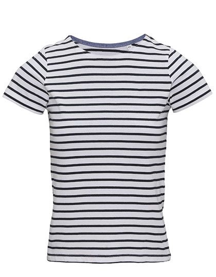 Asquith & Fox Women´s Marinière Coastal Short Sleeve Tee AQ073 bedrucken