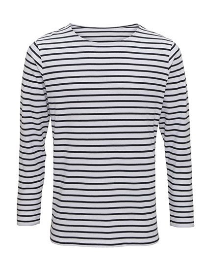 Asquith & Fox Men´s Marinière Coastal Long Sleeve Tee AQ070 bedrucken