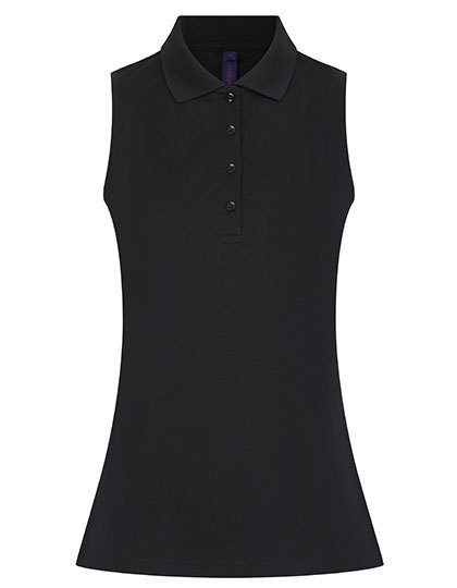 Henbury Ladies´ Sleeveless Coolplus® Polo Shirt H477 bedrucken