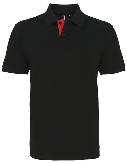 Asquith & Fox Men´s Classic Fit Contrast Polo AQ012 bedrucken