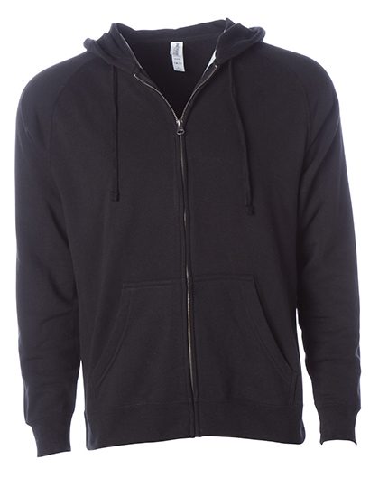 Independent Unisex Midweight Special Blend Raglan Zip Hood PRM33SBZ bedrucken