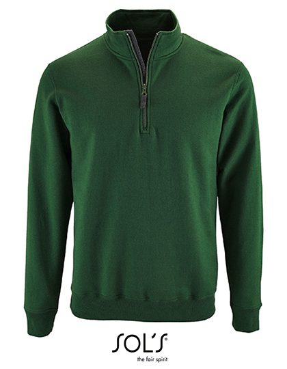 SOL´S Men´s Zip High Collar Sweatshirt Stan 02088 bedrucken