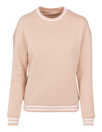 Build Your Brand Ladies´ College Sweat Crew BY105 bedrucken
