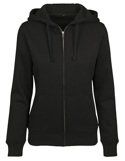 Build Your Brand Ladies´ Merch Zip Hoody BY088 bedrucken