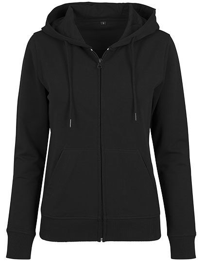 Build Your Brand Ladies´ Terry Zip Hoody BY069 bedrucken