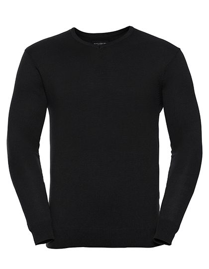 Russell Athletic Collection Men´s V-Neck Knitted Pullover R-710M-0 bedrucken
