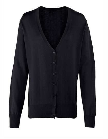 Premier Workwear Women´s Button Through Knitted Cardigan PR697 bedrucken