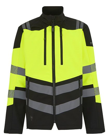 Regatta High Visibility Hi-Vis X-Pro 3 Layer Softshell Jacket (Class 2) TRA760 bedrucken
