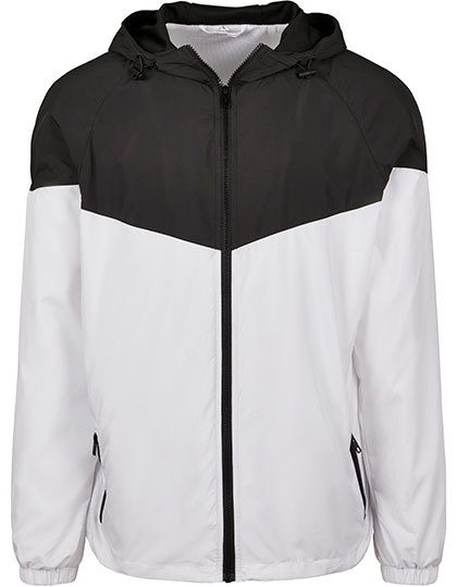 Build Your Brand 2-Tone Tech Windrunner BY129 bedrucken