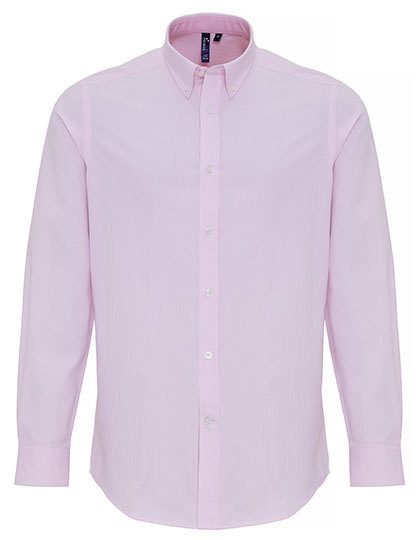 Premier Workwear Men´s Cotton Rich Oxford Stripes Shirt PR238 bedrucken