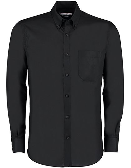 Kustom Kit Men`s Slim Fit Workwear Oxford Shirt Long Sleeve KK184 bedrucken