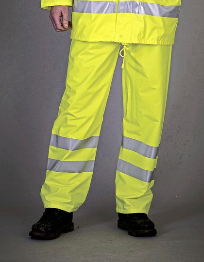 YOKO Hi-Vis Soft Flex Breathable Rain Trousers HVS451 bedrucken