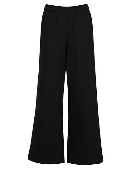 Build Your Brand Ladies Wideleg Sweatpants BY431 bedrucken