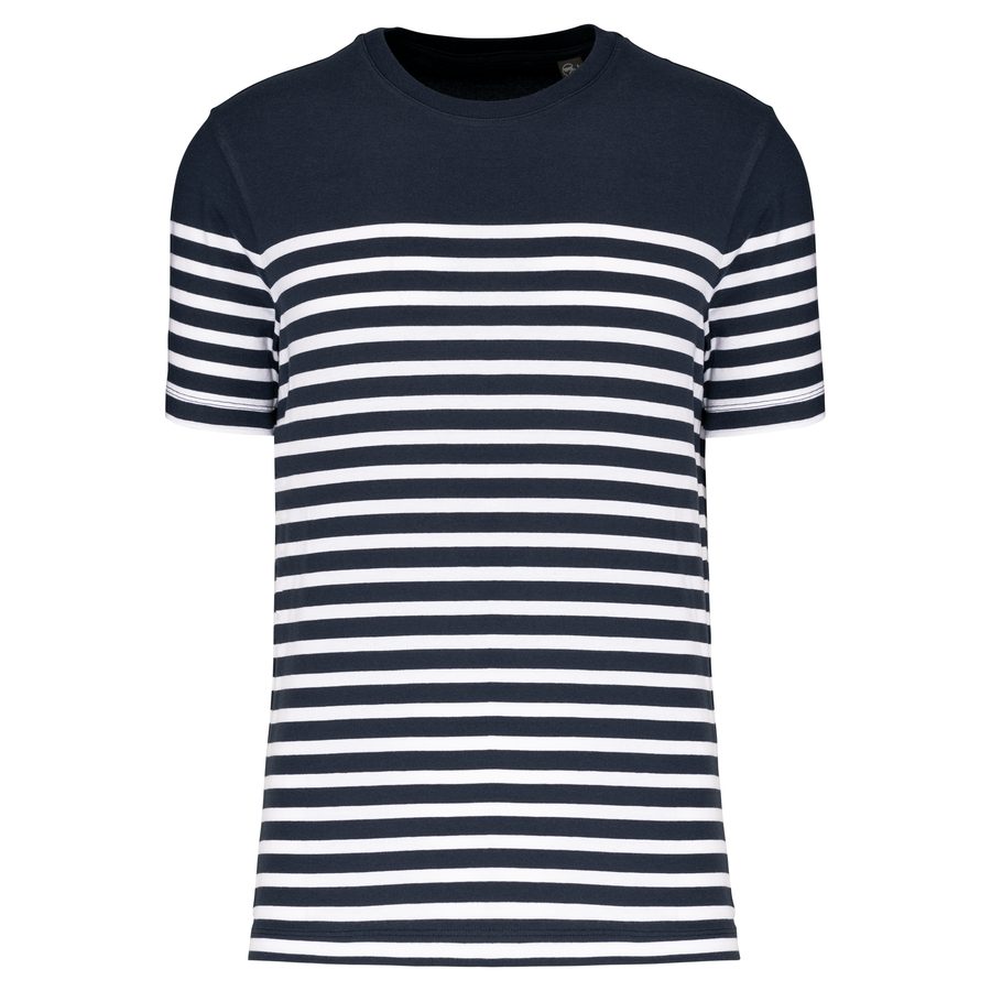 Kariban T-Shirt im Marine-Stil mit Rundhalsausschnitt Bio Herren K3033 bedrucken