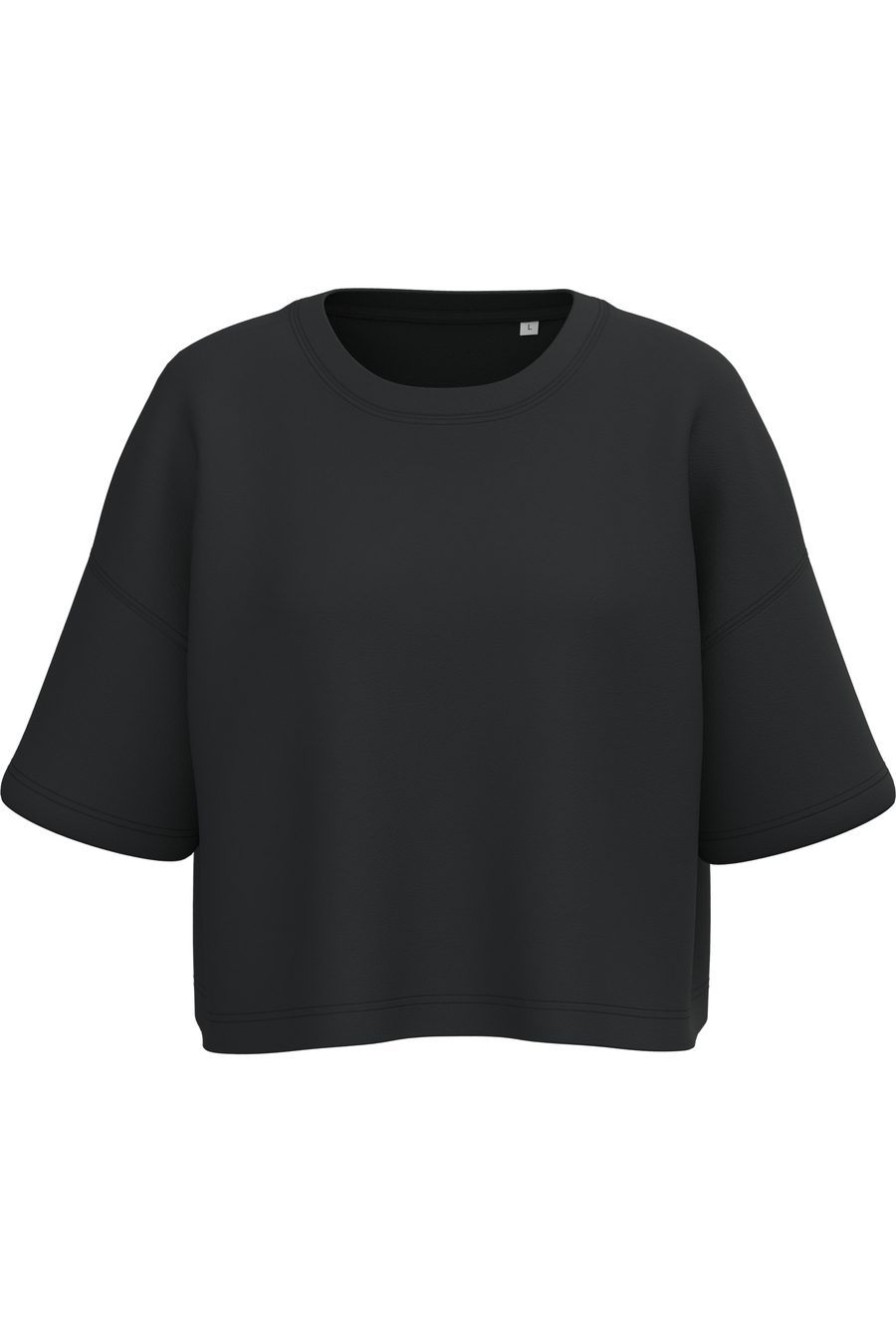 Proact Damen Cropped-Sweatshirt mit kurzen Ärmeln und Rundhalsausschnitt PA394 bedrucken