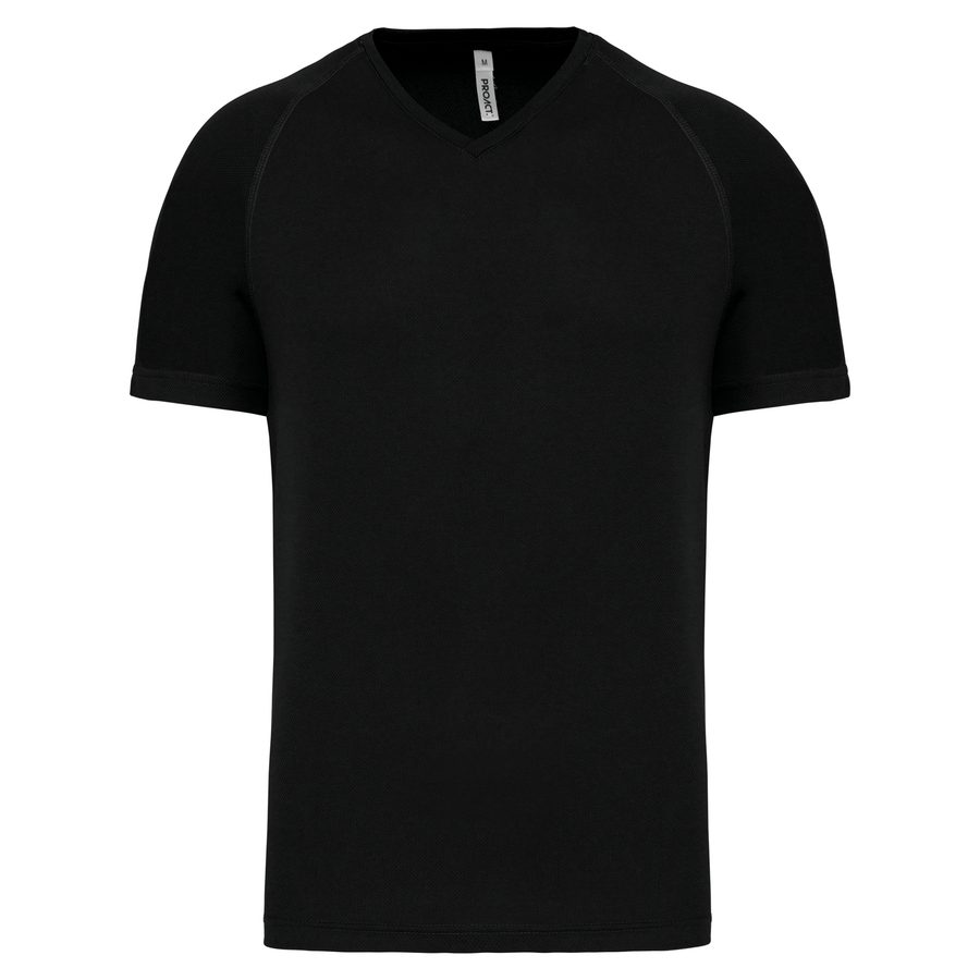 Proact Herren Kurzarm-Sportshirt mit V-Ausschnitt PA476 bedrucken