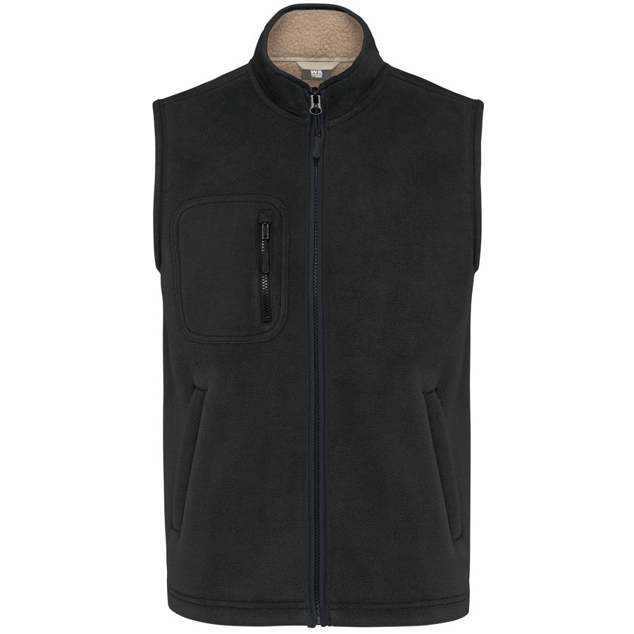 WK Bodywärmer aus Fleece mit Sherpa-Innenseite, Unisex WK610 bedrucken