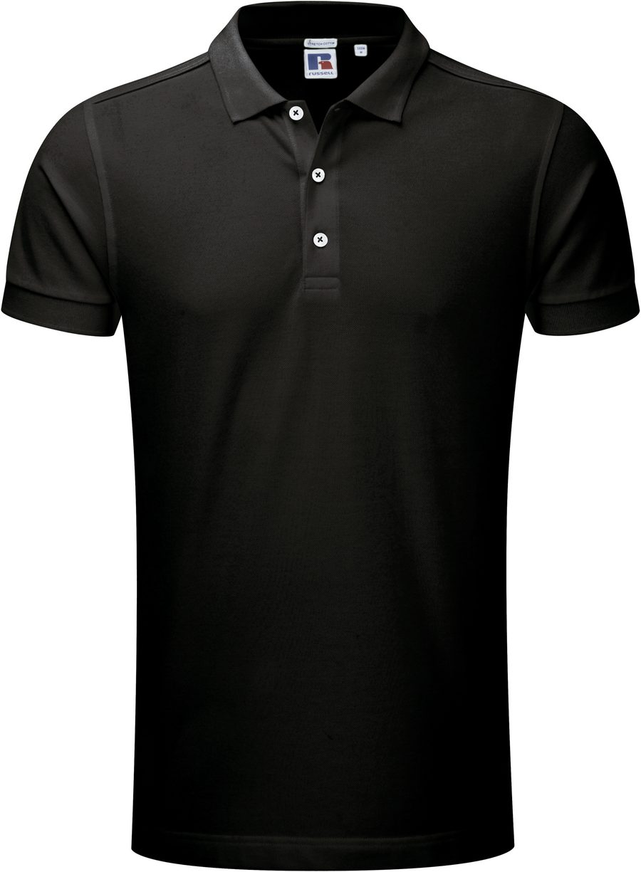Russell Stretch Polo für Herren R-566M-0 bedrucken
