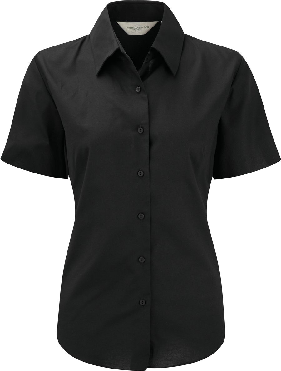 Russell Ladies Short Sleeve Easy Care Oxford Shirt R-933F-0 bedrucken