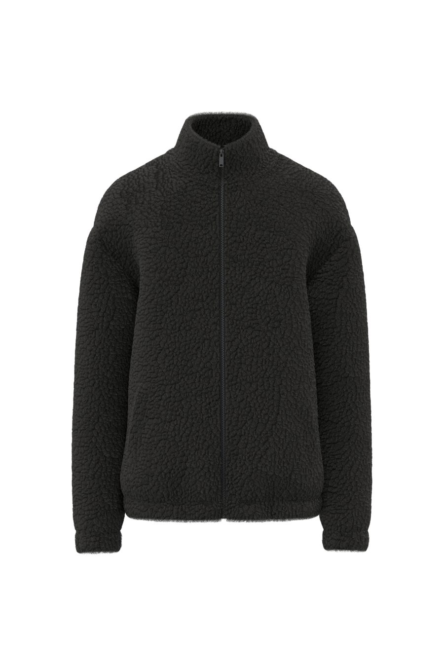 Spasso Unisex-Sweatshirt aus Sherpa mit Reißverschluss und überschnittenen Schultern SP404 bedrucken
