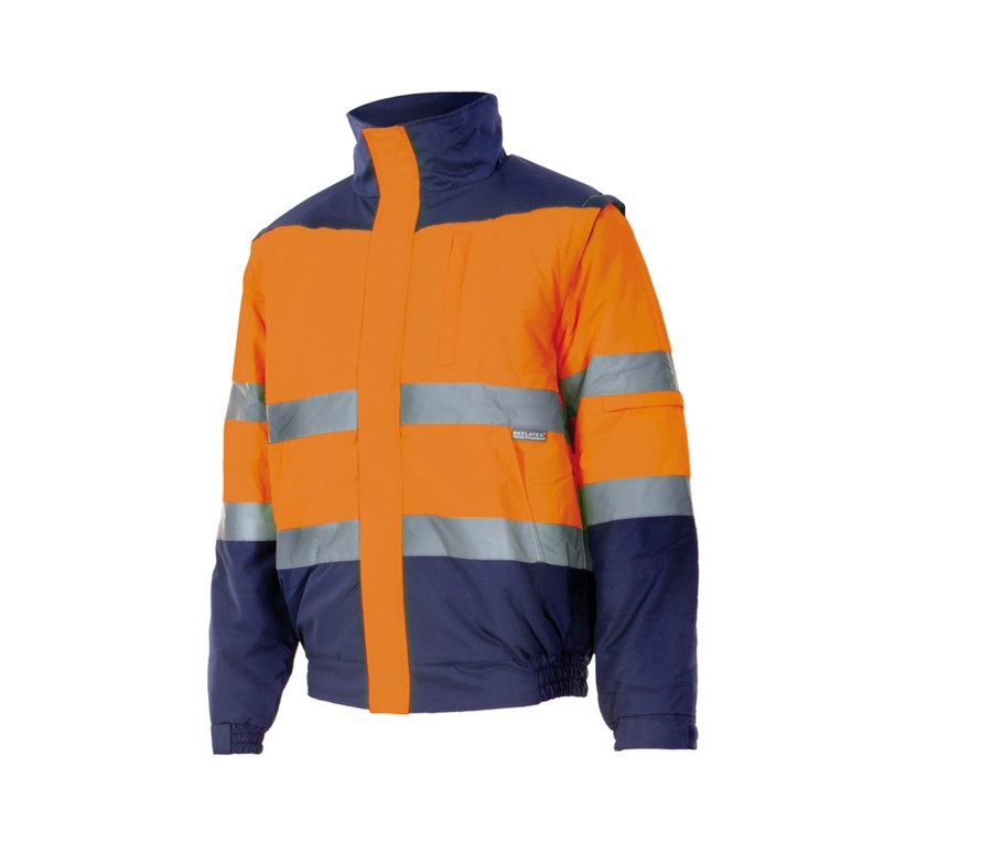 Velilla Two-Tone High Visibility Padded Jacket 161 bedrucken