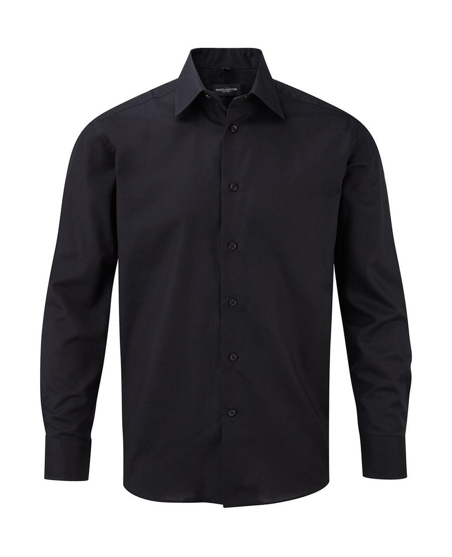 Russell Athletic Collection Men's Long Sleeve Tailored Oxford Shirt 0R922M0 bedrucken