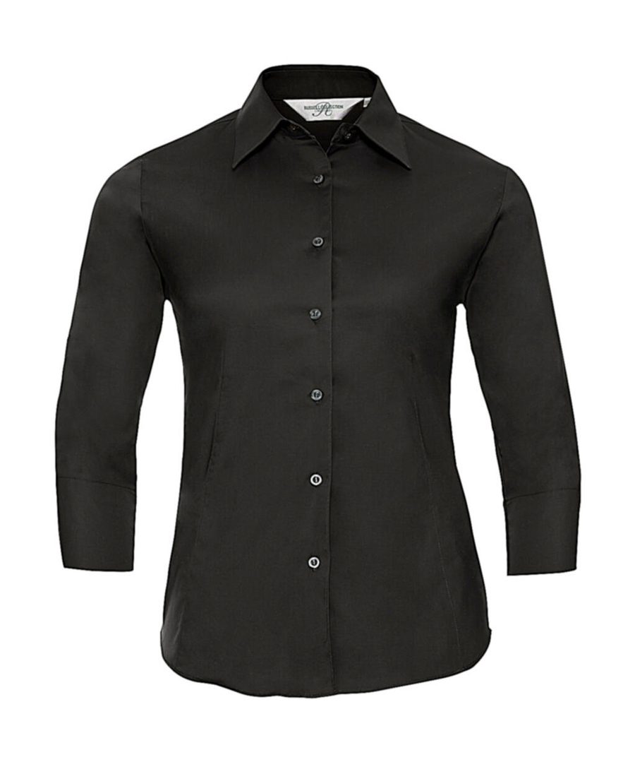 Russell Athletic Collection Ladies' 3/4 Sleeve Fitted Stretch Shirt 0R946F0 bedrucken